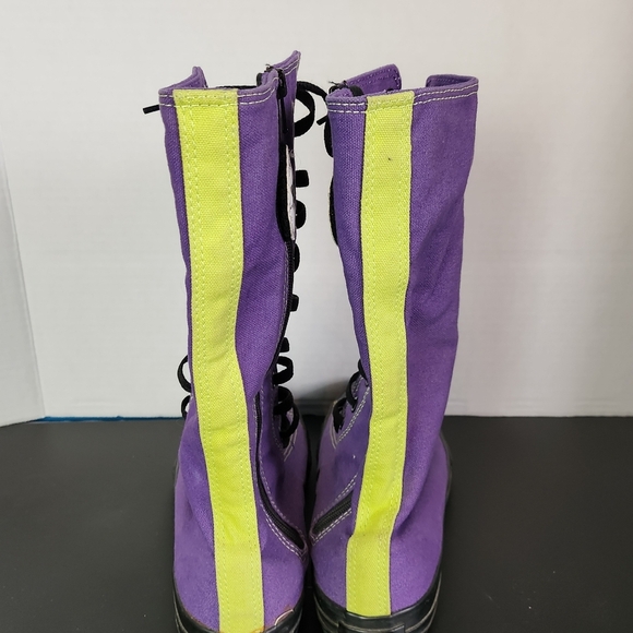Rare! Converse Chuck Taylor Shin / Knee High Boots Sz 3.5 Youth Purple - Picture 13 of 16